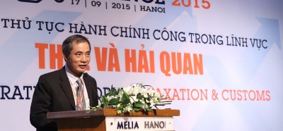  Vietnam Finance 2015 Exhibition-Conference: the achievements of reform in taxation and customs. 